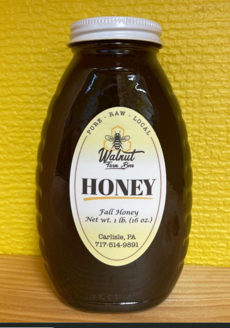 1lb Glass Fall Honey (shipping included)