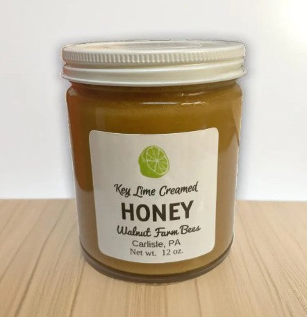 Pure Pennsylvania Key Lime Creamed Honey - 12 ounce glass