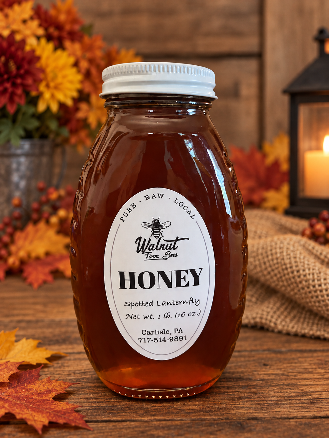 Lantern fly honey (1 lb glass)