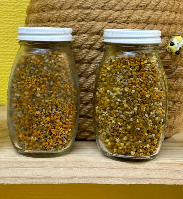 Pure, Fresh, Frozen Honeybee Pollen (colors will vary)